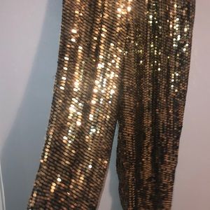 Cute sparkly gold stunning pants!
